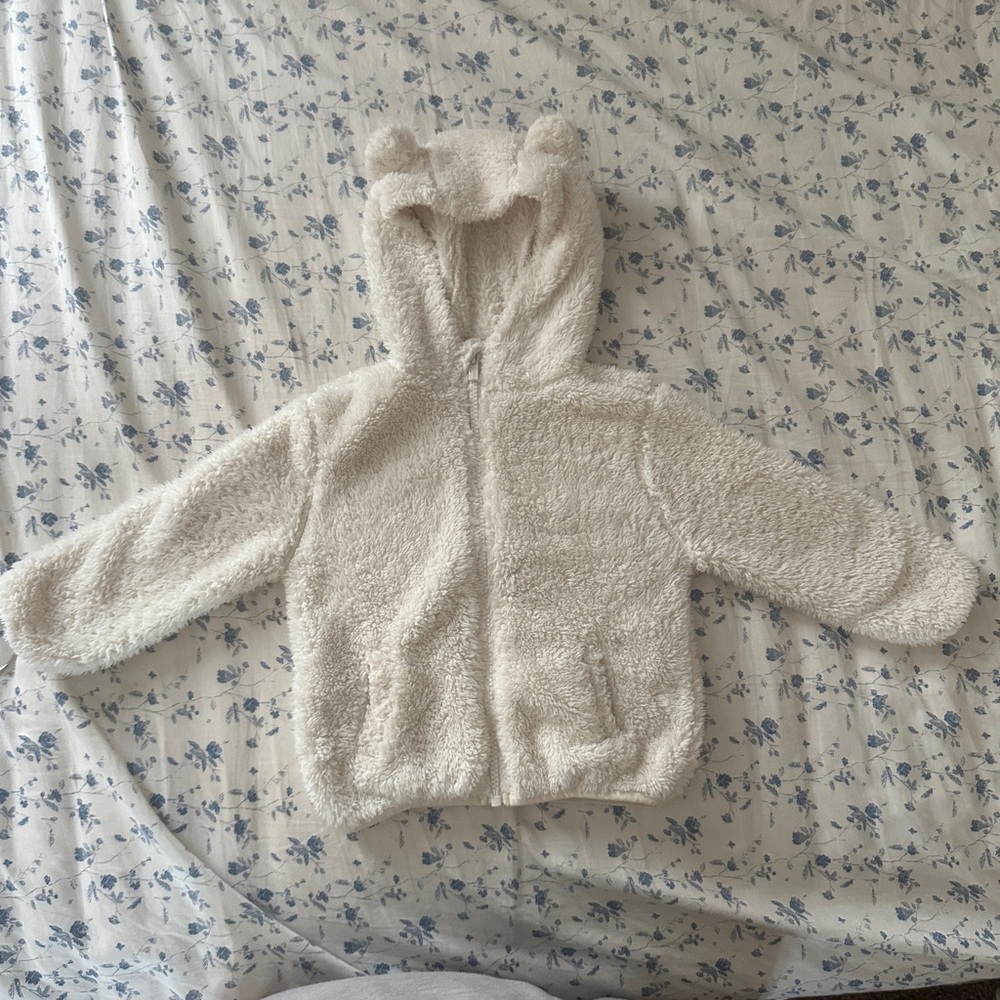 Old Navy Fuzzy White Kids' Hoodie